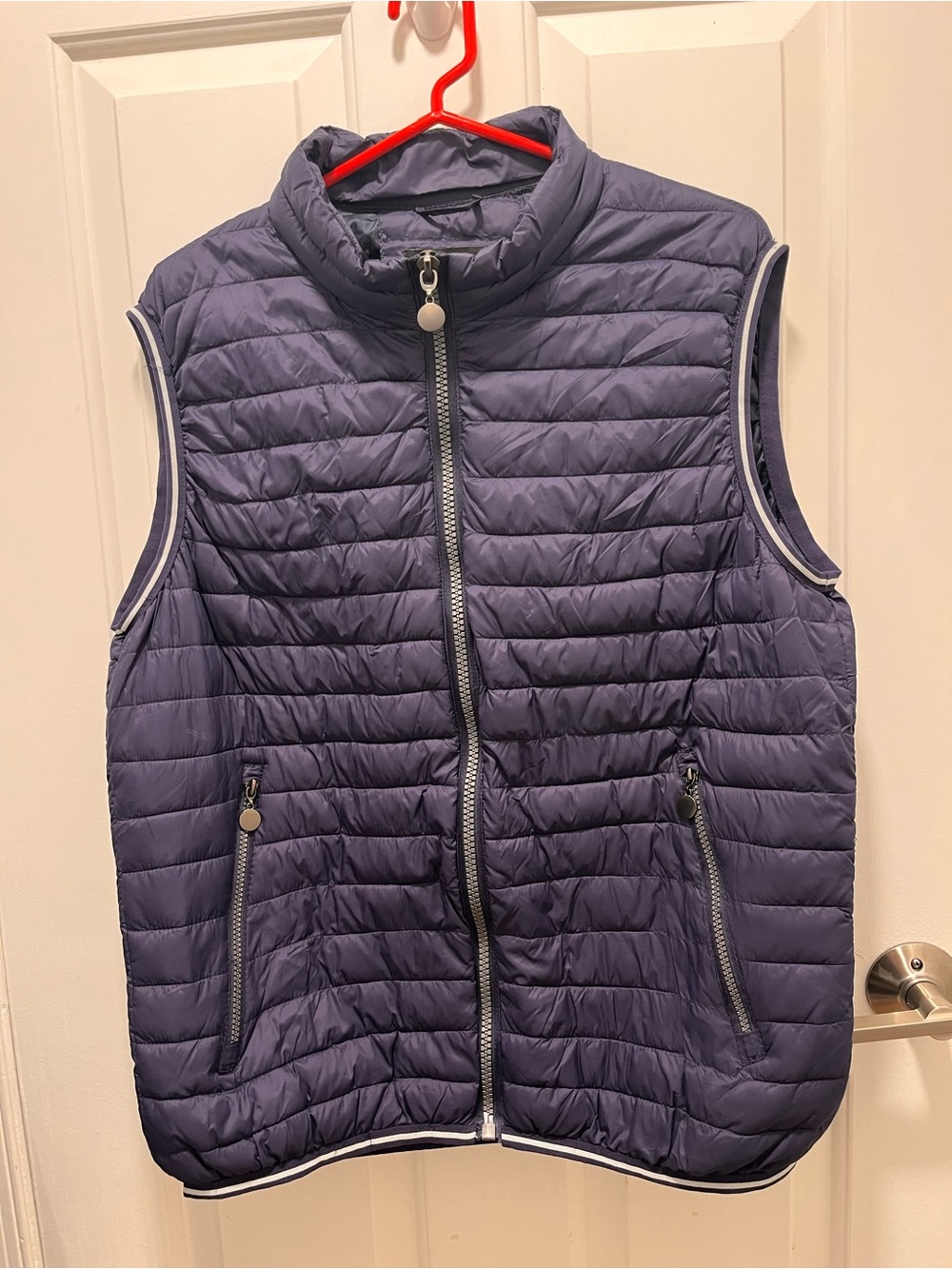 Guru, Zip Front Down Vest navy blue, size XXXL